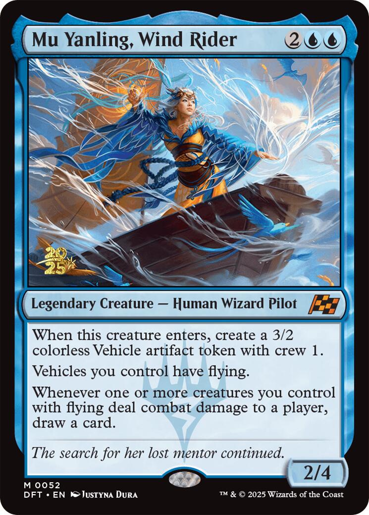 Mu Yanling, Wind Rider [Aetherdrift Prerelease Promos] | Deep Dive Games St. Marys