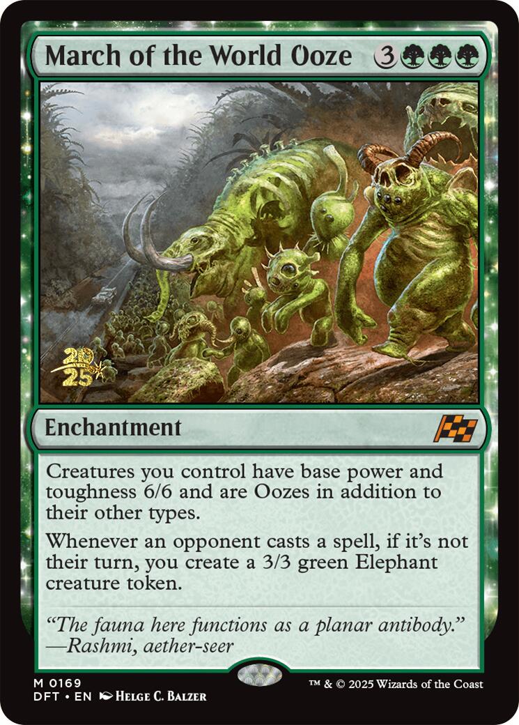 March of the World Ooze [Aetherdrift Prerelease Promos] | Deep Dive Games St. Marys