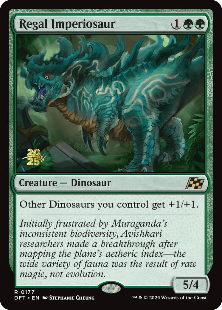 Regal Imperiosaur [Aetherdrift Prerelease Promos] | Deep Dive Games St. Marys