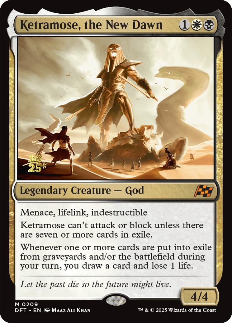 Ketramose, the New Dawn [Aetherdrift Prerelease Promos] | Deep Dive Games St. Marys