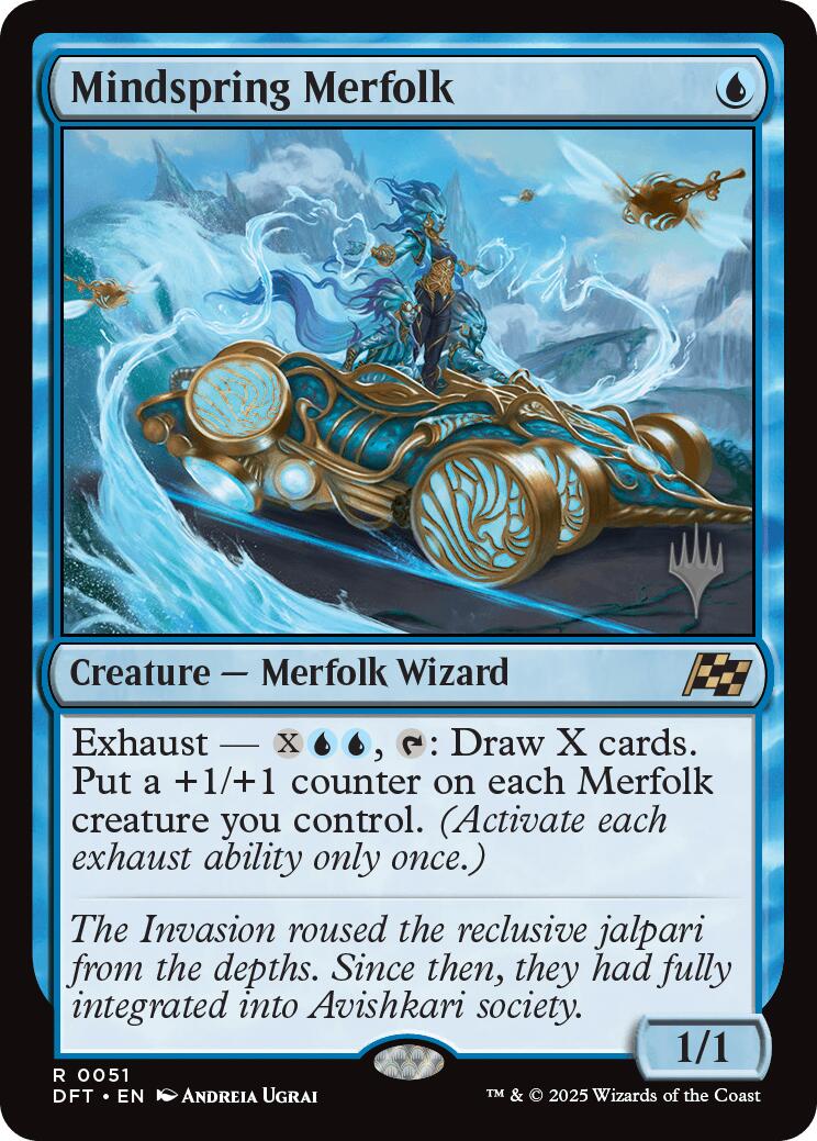 Mindspring Merfolk [Aetherdrift Promos] | Deep Dive Games St. Marys