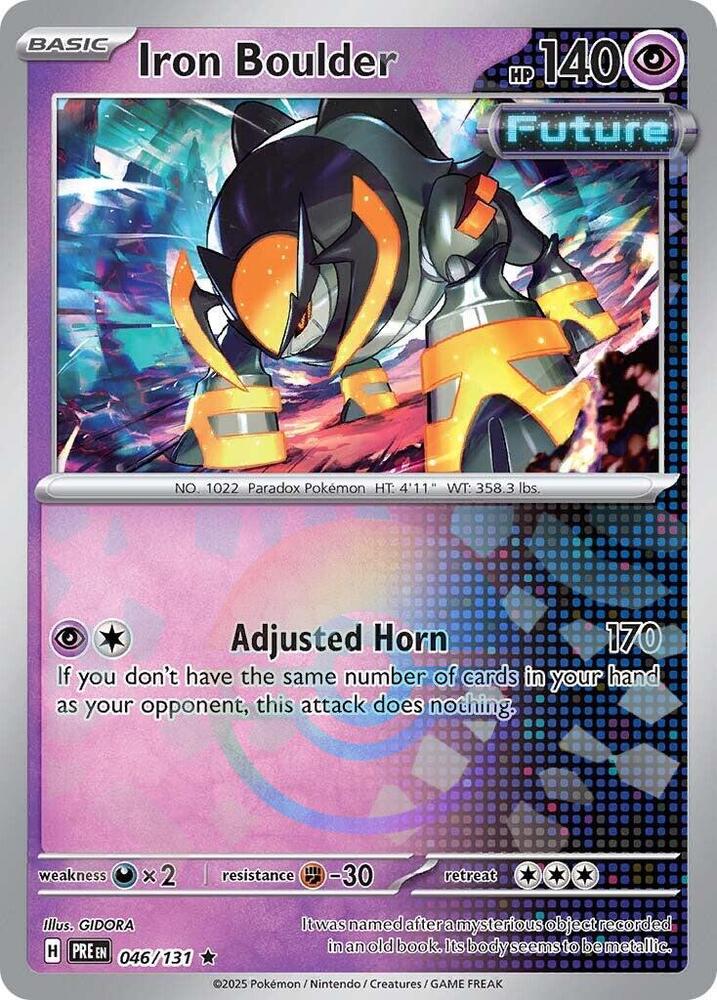 Iron Boulder (046/131) (Poke Ball Pattern) [Scarlet & Violet: Prismatic Evolutions] | Deep Dive Games St. Marys