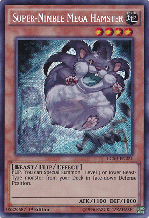 Super-Nimble Mega Hamster [LC5D-EN226] Secret Rare | Deep Dive Games St. Marys