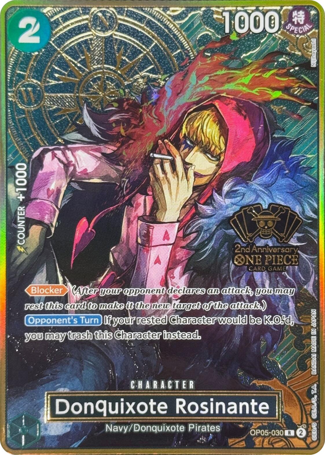 Donquixote Rosinante (Japanese Version 2nd Anniversary Set) [One Piece Promotion Cards] | Deep Dive Games St. Marys