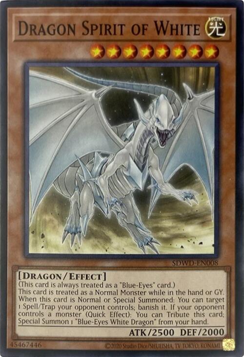 Dragon Spirit of White (Unlimited Misprint) [SDWD-EN008] Common | Deep Dive Games St. Marys