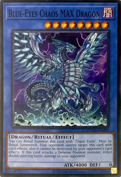Blue-Eyes Chaos MAX Dragon (Unlimited Misprint) [SDWD-EN009] Common | Deep Dive Games St. Marys