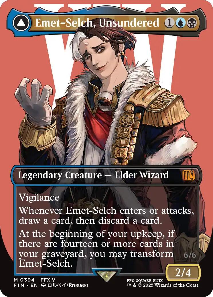 Emet-Selch, Unsundered // Hades, Sorcerer of Eld (Borderless) [FINAL FANTASY] | Deep Dive Games St. Marys