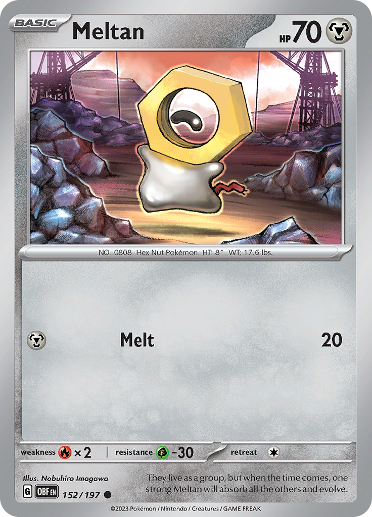 Meltan (152/197) [Scarlet & Violet: Obsidian Flames] | Deep Dive Games St. Marys