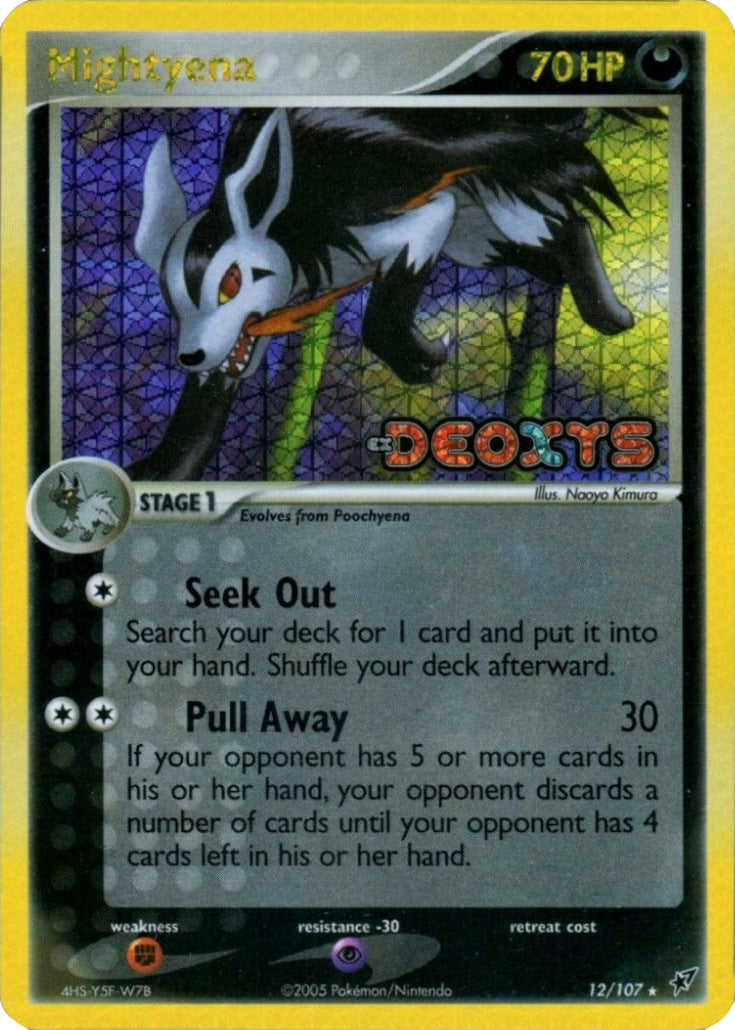 Mightyena (12/107) (Stamped) [EX: Deoxys] | Deep Dive Games St. Marys