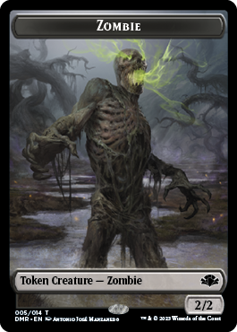 Zombie // Cat (003) Double-Sided Token [Dominaria Remastered Tokens] | Deep Dive Games St. Marys