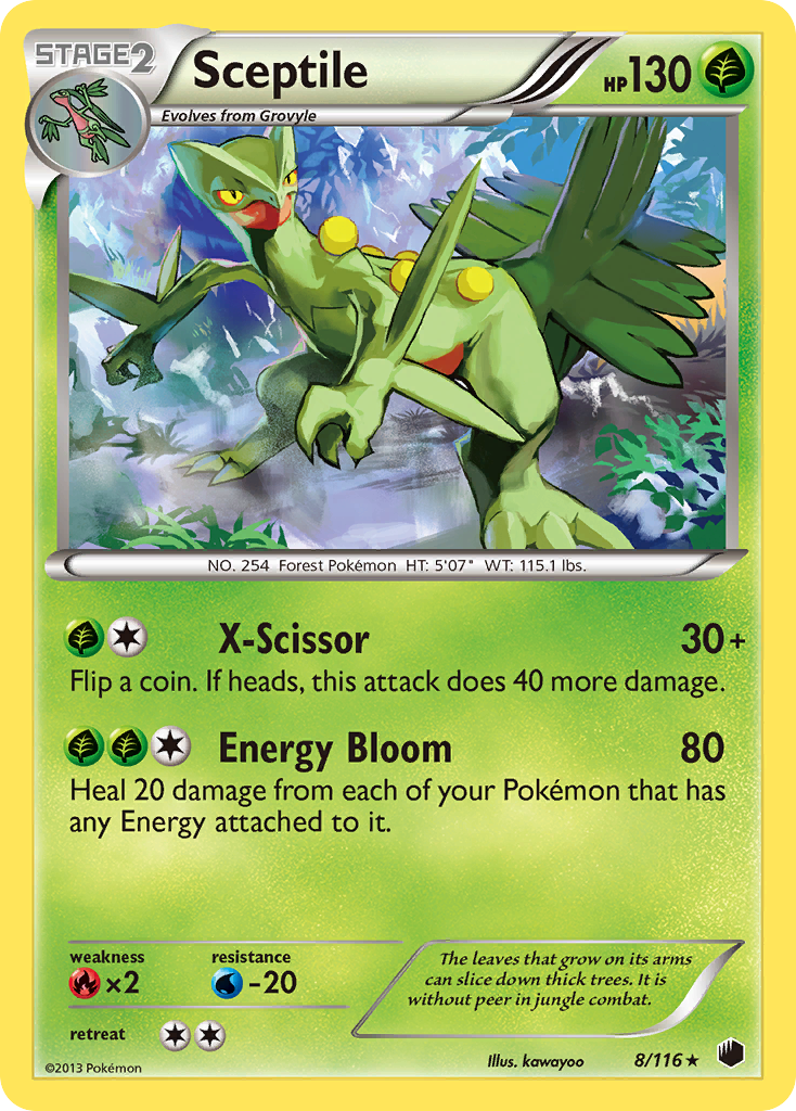 Sceptile (8/116) [Black & White: Plasma Freeze] | Deep Dive Games St. Marys