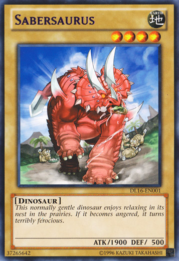 Sabersaurus (Purple) [DL16-EN001] Rare | Deep Dive Games St. Marys