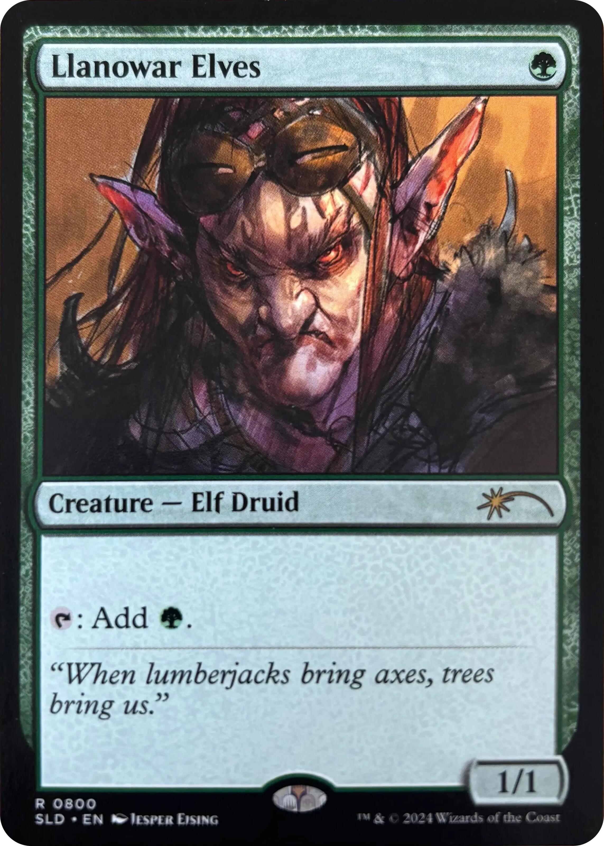 Llanowar Elves (0800) [Secret Lair Drop Series] | Deep Dive Games St. Marys