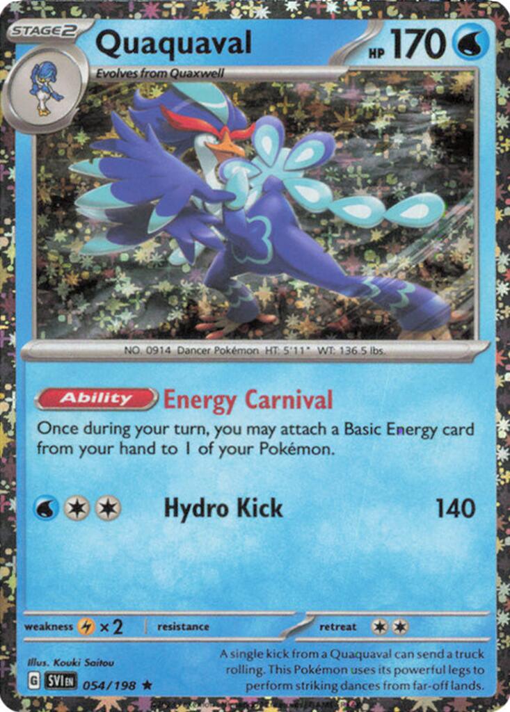 Quaquaval (054/198) (Sparkle Holo) [Miscellaneous Cards] | Deep Dive Games St. Marys