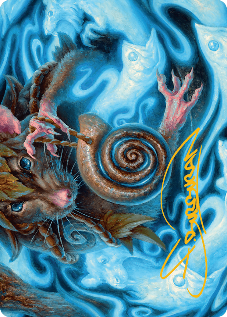 Mind Spiral Art Card (Gold-Stamped Signature) [Bloomburrow Art Series] | Deep Dive Games St. Marys