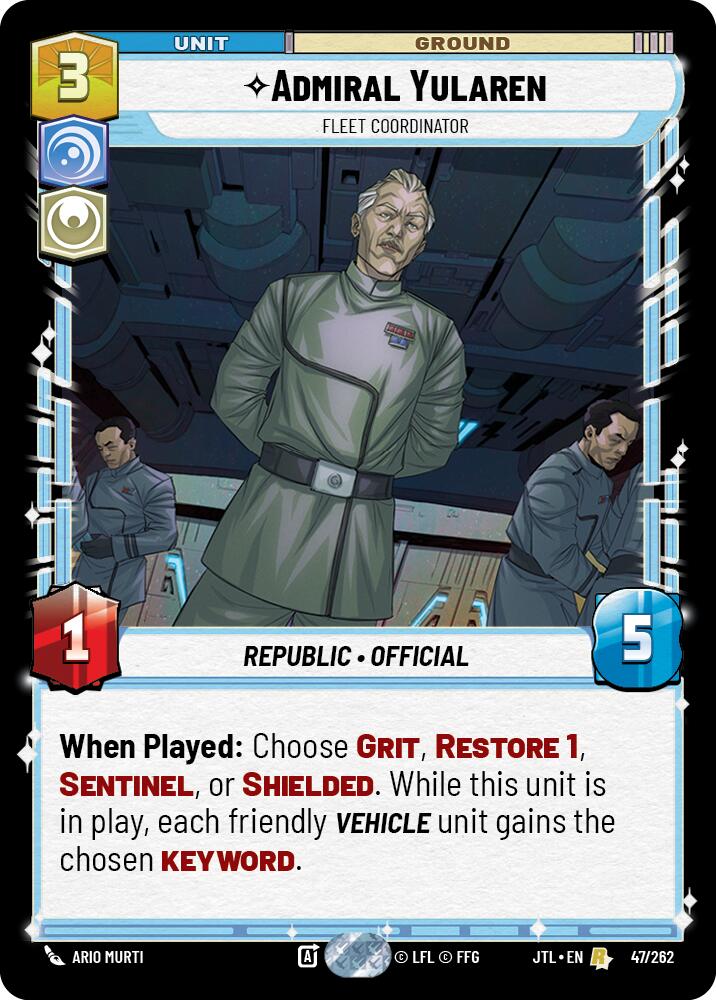 Admiral Yularen - Fleet Coordinator (047/262) (047/262) [Jump to Lightspeed] | Deep Dive Games St. Marys
