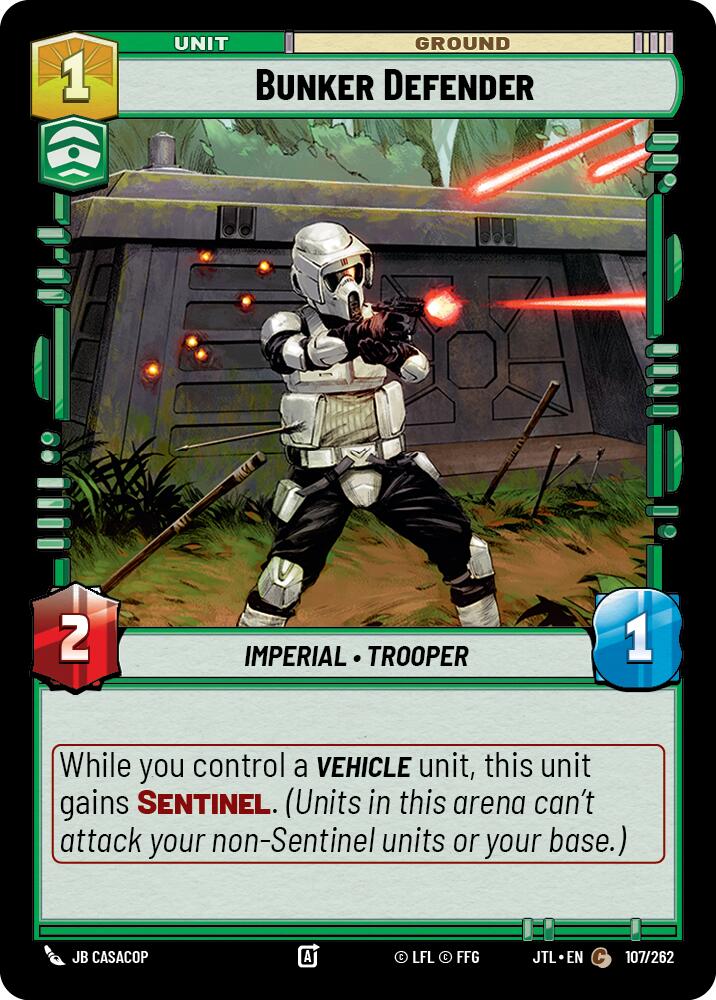 Bunker Defender (107/262) (107/262) [Jump to Lightspeed] | Deep Dive Games St. Marys
