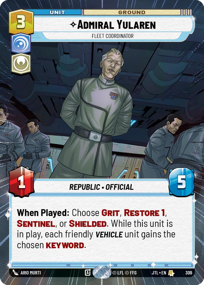 Admiral Yularen - Fleet Coordinator (309) (Hyperspace) (309) [Jump to Lightspeed] | Deep Dive Games St. Marys