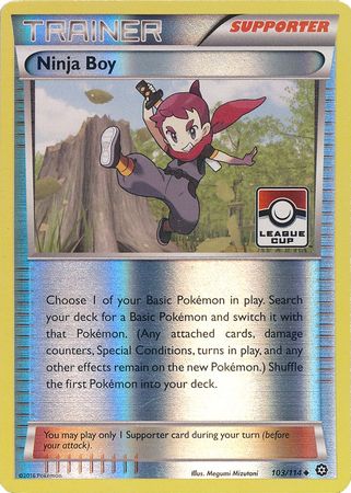 Ninja Boy (103/114) (League Promo) [XY: Steam Siege] | Deep Dive Games St. Marys