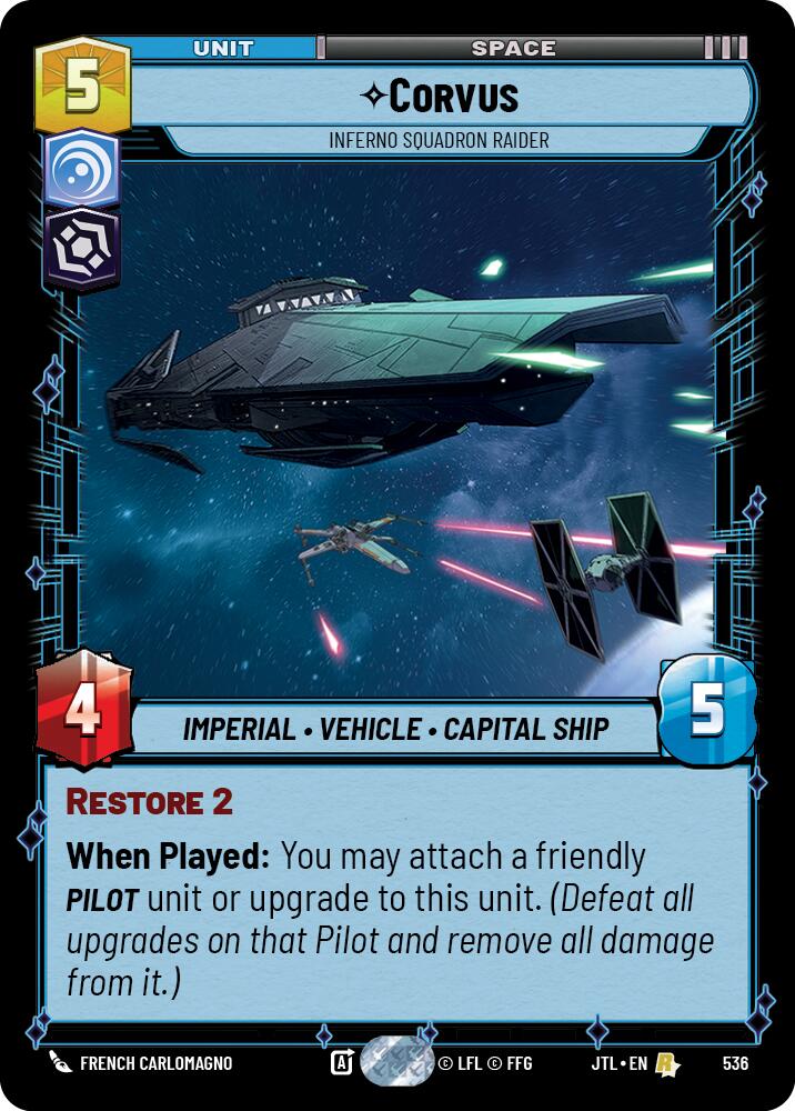 Corvus - Inferno Squadron Raider (536) (536) [Jump to Lightspeed] | Deep Dive Games St. Marys