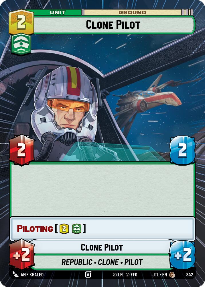 Clone Pilot (842) (Hyperspace Foil) (842) [Jump to Lightspeed] | Deep Dive Games St. Marys
