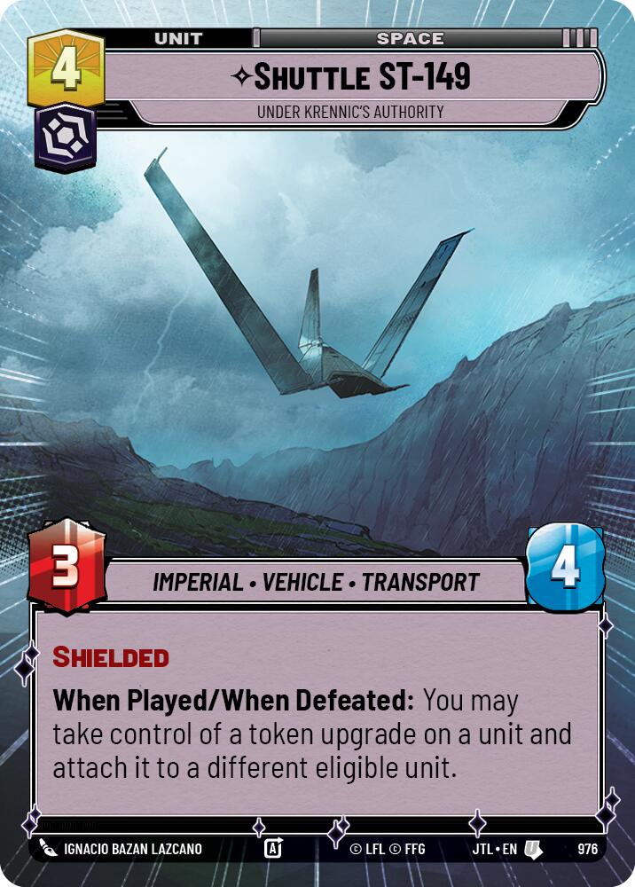 Shuttle ST-149 - Under Krennic's Authority (976) (Hyperspace Foil) (976) [Jump to Lightspeed] | Deep Dive Games St. Marys