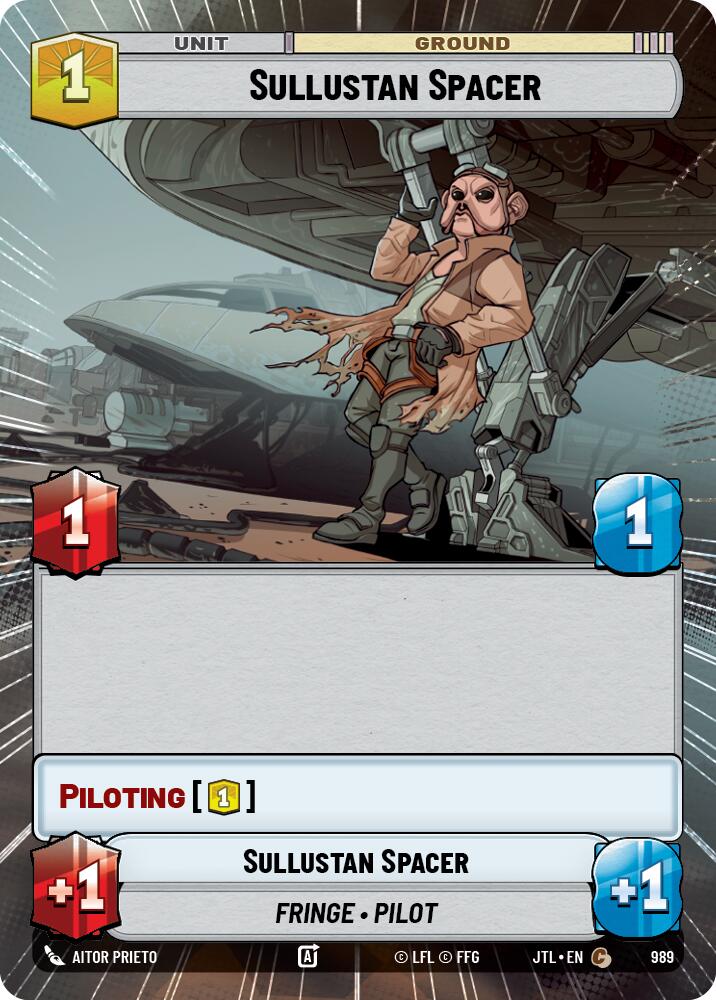 Sullustan Spacer (989) (Hyperspace Foil) (989) [Jump to Lightspeed] | Deep Dive Games St. Marys