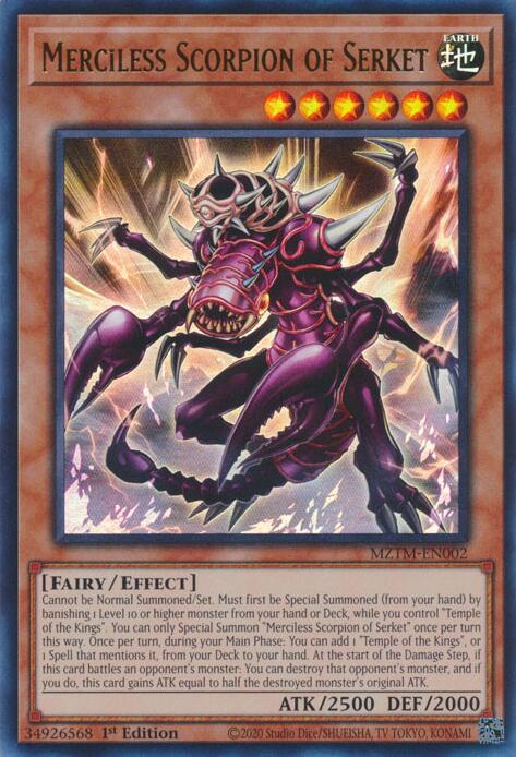 Merciless Scorpion of Serket [MZTM-EN002] Ultra Rare | Deep Dive Games St. Marys