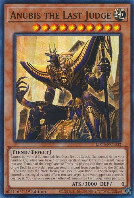 Anubis the Last Judge [MZTM-EN003] Ultra Rare | Deep Dive Games St. Marys
