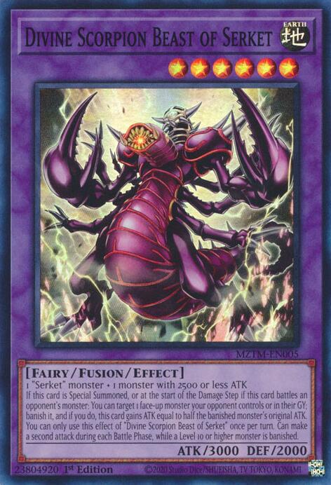 Divine Scorpion Beast of Serket [MZTM-EN005] Super Rare | Deep Dive Games St. Marys