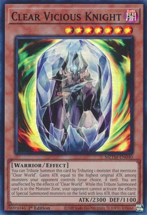 Clear Vicious Knight [MZTM-EN040] Super Rare | Deep Dive Games St. Marys
