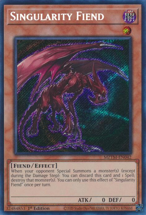 Singularity Fiend [MZTM-EN042] Secret Rare | Deep Dive Games St. Marys