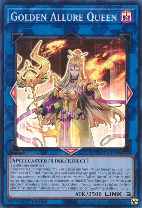 Golden Allure Queen [MZTM-EN058] Super Rare | Deep Dive Games St. Marys