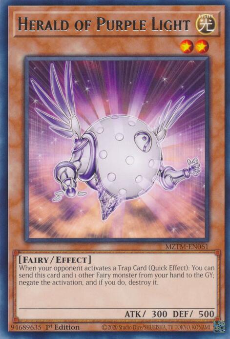 Herald of Purple Light [MZTM-EN061] Rare | Deep Dive Games St. Marys