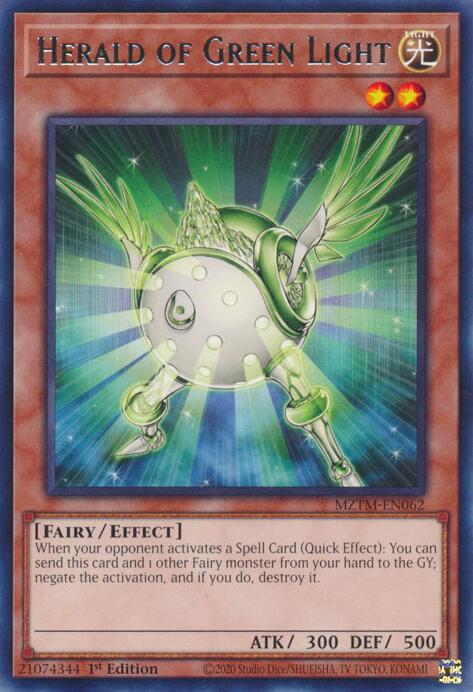 Herald of Green Light [MZTM-EN062] Rare | Deep Dive Games St. Marys
