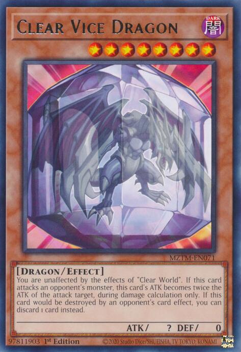 Clear Vice Dragon [MZTM-EN071] Rare | Deep Dive Games St. Marys