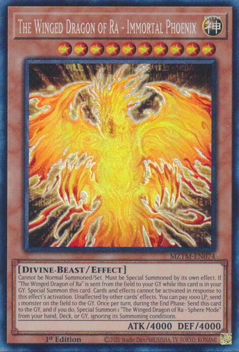 The Winged Dragon of Ra - Immortal Phoenix (Collector's Rare) [MZTM-EN074] Collector's Rare | Deep Dive Games St. Marys