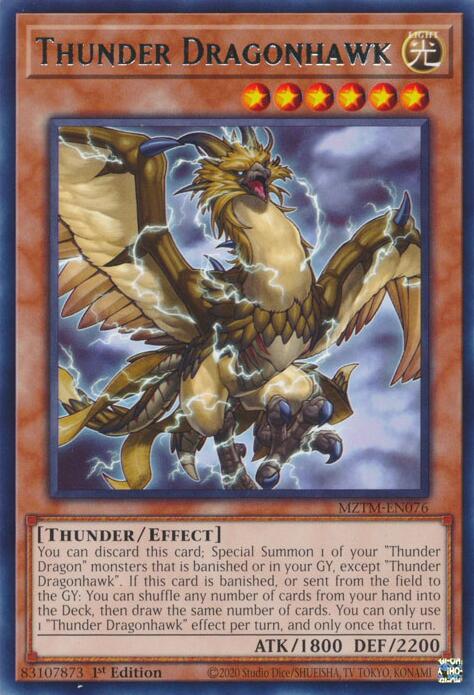Thunder Dragonhawk [MZTM-EN076] Rare | Deep Dive Games St. Marys