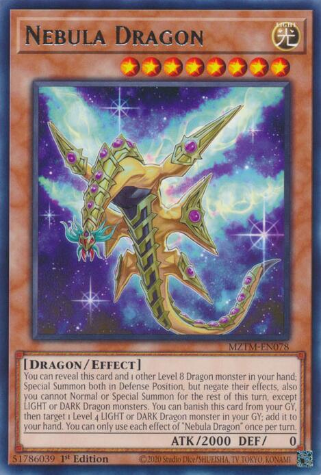 Nebula Dragon [MZTM-EN078] Rare | Deep Dive Games St. Marys