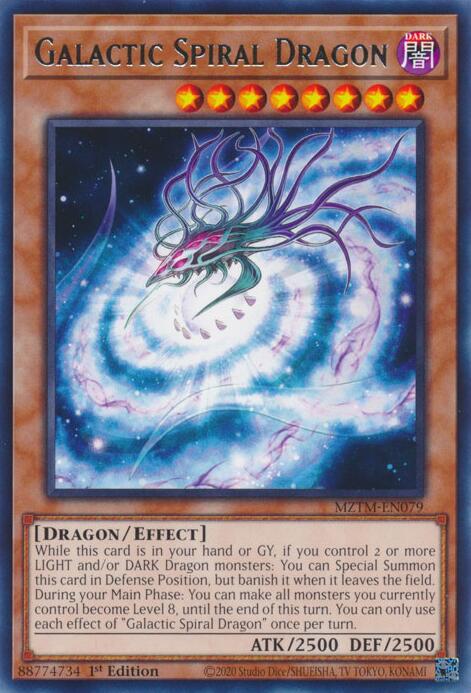 Galactic Spiral Dragon [MZTM-EN079] Rare | Deep Dive Games St. Marys