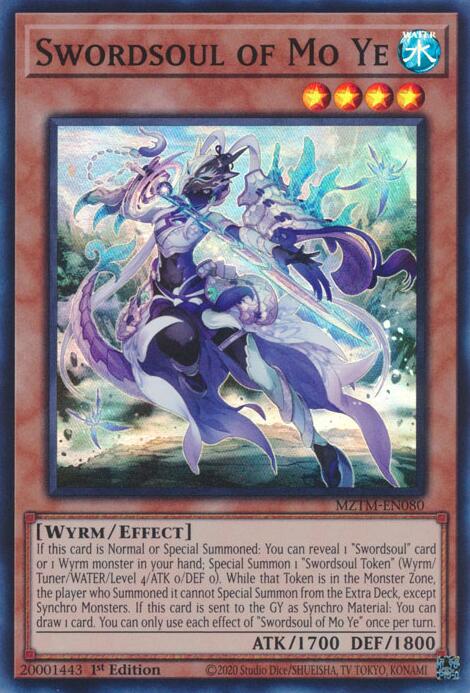 Swordsoul of Mo Ye [MZTM-EN080] Super Rare | Deep Dive Games St. Marys