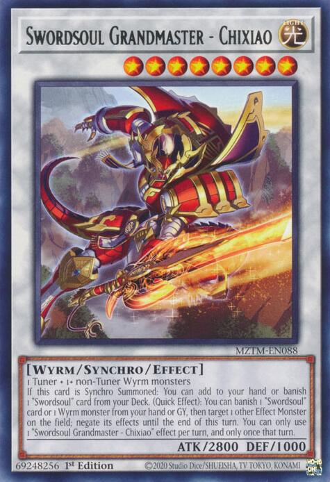 Swordsoul Grandmaster - Chixiao [MZTM-EN088] Rare | Deep Dive Games St. Marys