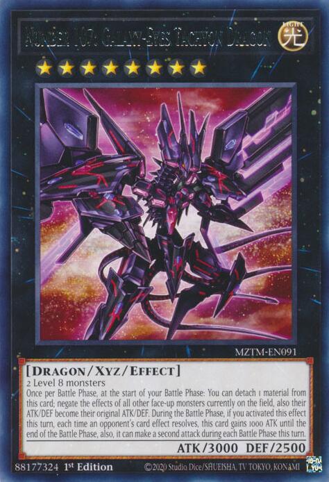 Number 107: Galaxy-Eyes Tachyon Dragon [MZTM-EN091] Rare | Deep Dive Games St. Marys