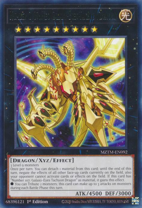 Number C107: Neo Galaxy-Eyes Tachyon Dragon [MZTM-EN092] Rare | Deep Dive Games St. Marys