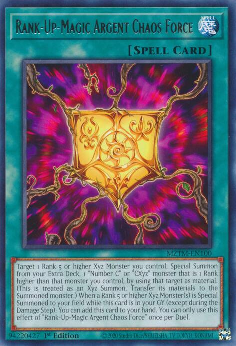 Rank-Up-Magic Argent Chaos Force [MZTM-EN100] Rare | Deep Dive Games St. Marys