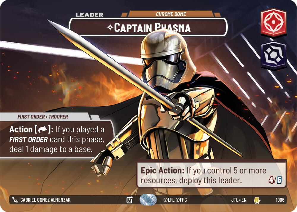 Captain Phasma - Chrome Dome (1006) (Showcase) (1006) [Jump to Lightspeed] | Deep Dive Games St. Marys