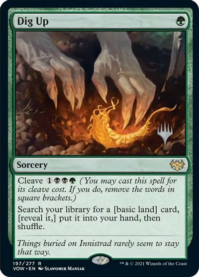 Dig Up (Promo Pack) [Innistrad: Crimson Vow Promos] | Deep Dive Games St. Marys