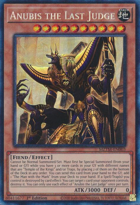 Anubis the Last Judge (Collector's Rare) [MZTM-EN003] Collector's Rare | Deep Dive Games St. Marys