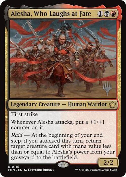 Alesha, Who Laughs at Fate (Promo Pack) [Foundations Promos] | Deep Dive Games St. Marys