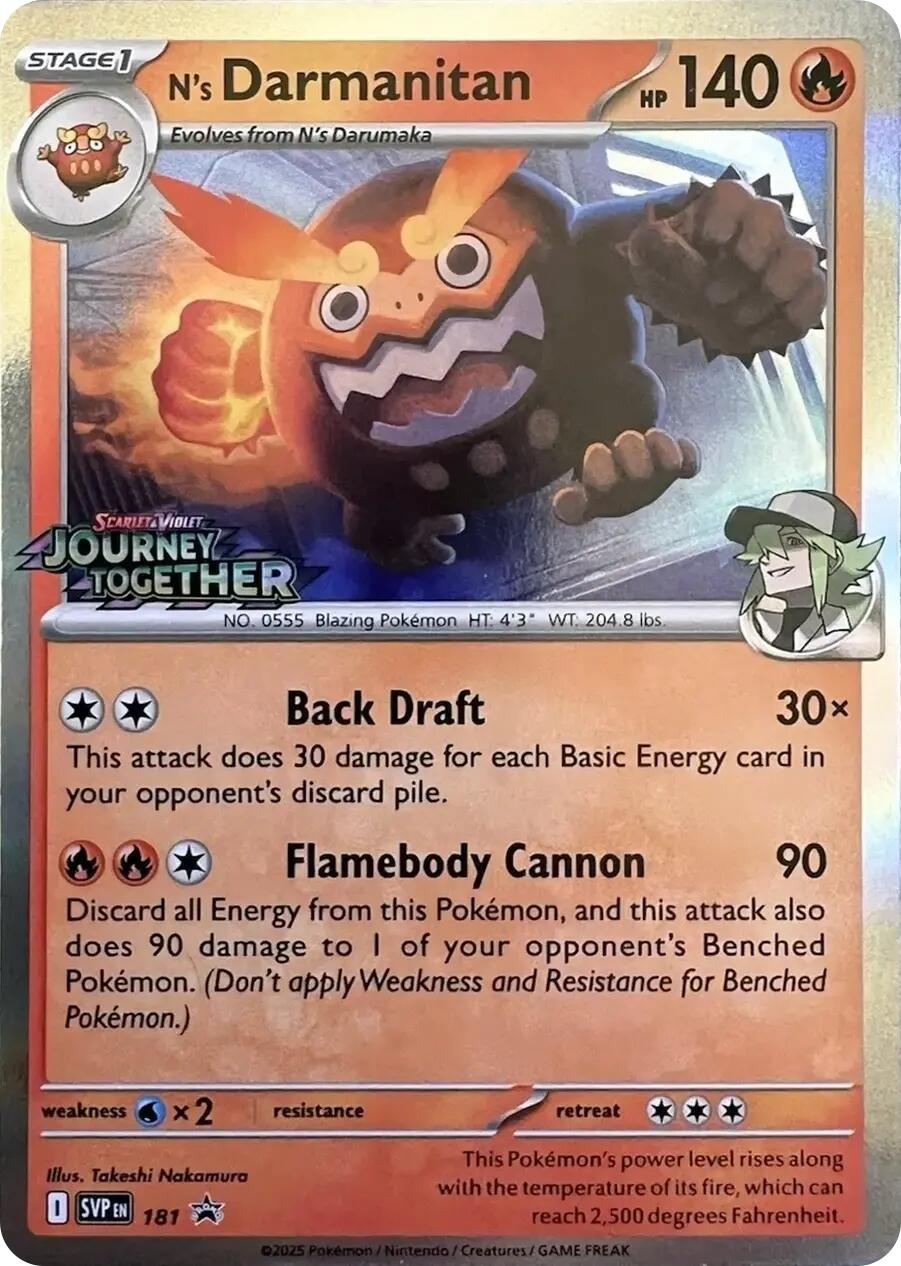 N's Darmanitan (181) [Scarlet & Violet: Black Star Promos] | Deep Dive Games St. Marys